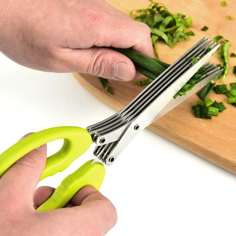 Kitchen Gadgets That Make Life Easier - 다층 주방 가위 스테인레스 스틸 야채