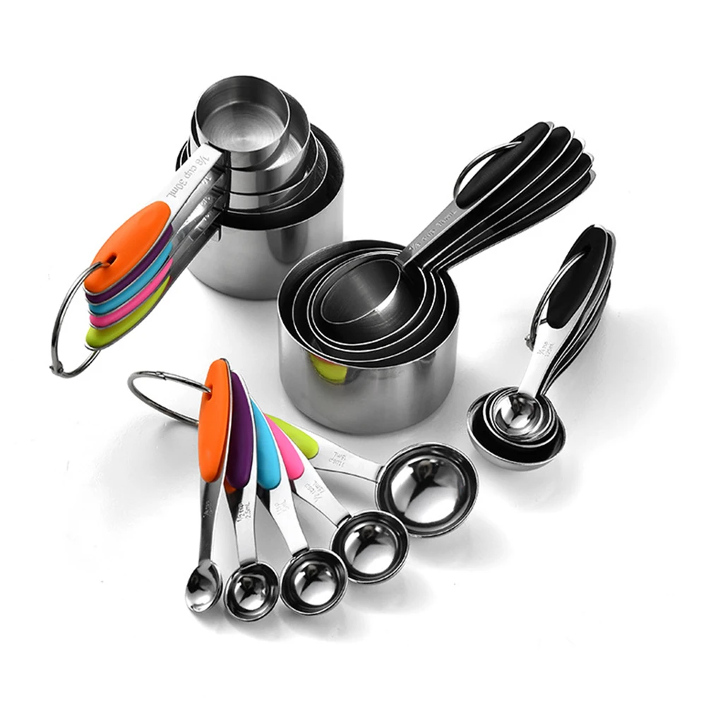 Kitchen Gadgets That Make Life Easier - 5/10Pcs 스테인레스 스틸 측정 컵과 숟가락