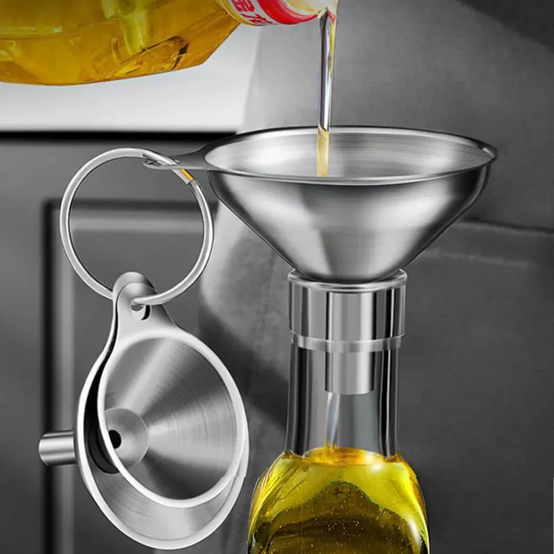 Kitchen Gadgets New - 3Pcs 스테인레스 스틸 주방 깔때기 병