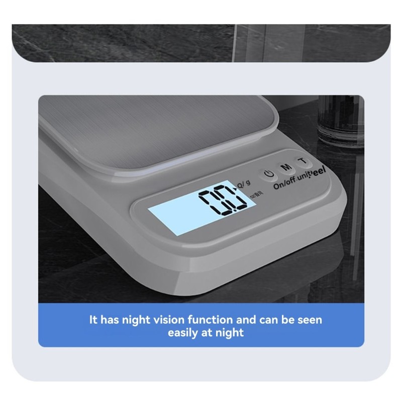 Digital Kitchen Scale - 【필수품】디지털 베이킹/요리용 주방 저울 3KG/0.1G- 고정밀