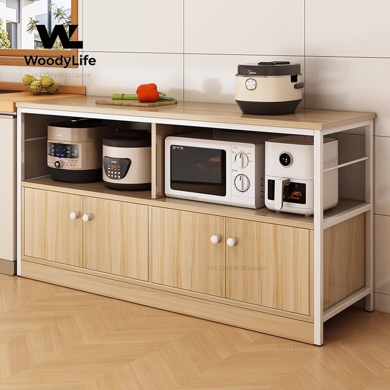 Kitchen Gadgets Cabinet - 주방 선반 바닥에서 천장까지 이어지는 전자레인지