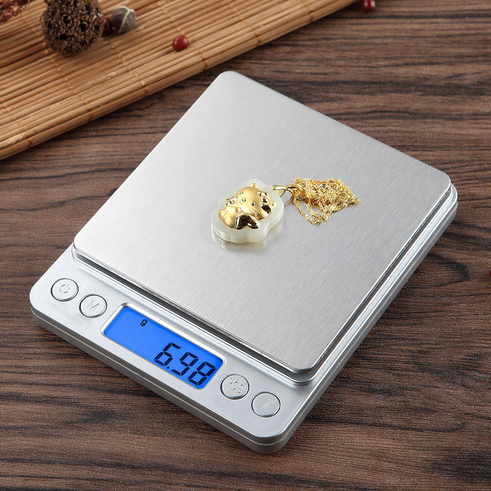 Kitchen Gadgets Electronic - LCD 디지털 보석 저울 3kg 0.1g/500g