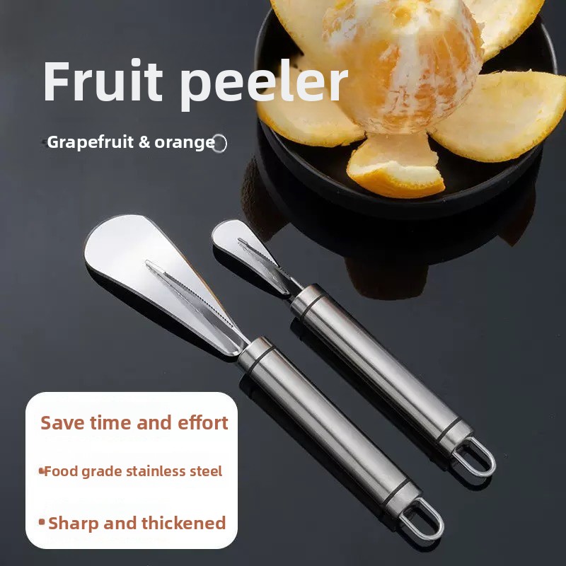 Kitchen Gadgets Peeler - 스테인레스 스틸 오렌지, 감귤류 필러, 간단한