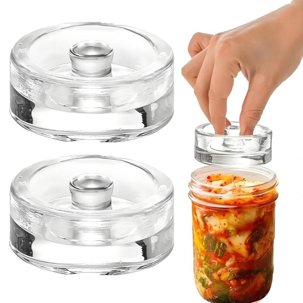 Kitchen Gadgets New - 손잡이가 있는 새로운 발효용 유리 무게추,