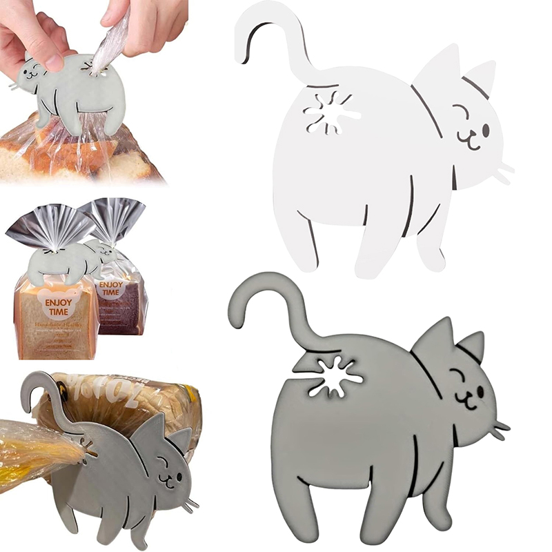 재미있는 고양이 엉덩이 빵 클립 3D 프린팅 가방 클립 - Kitchen Gadgets To 3D Print 리뷰 및 가격