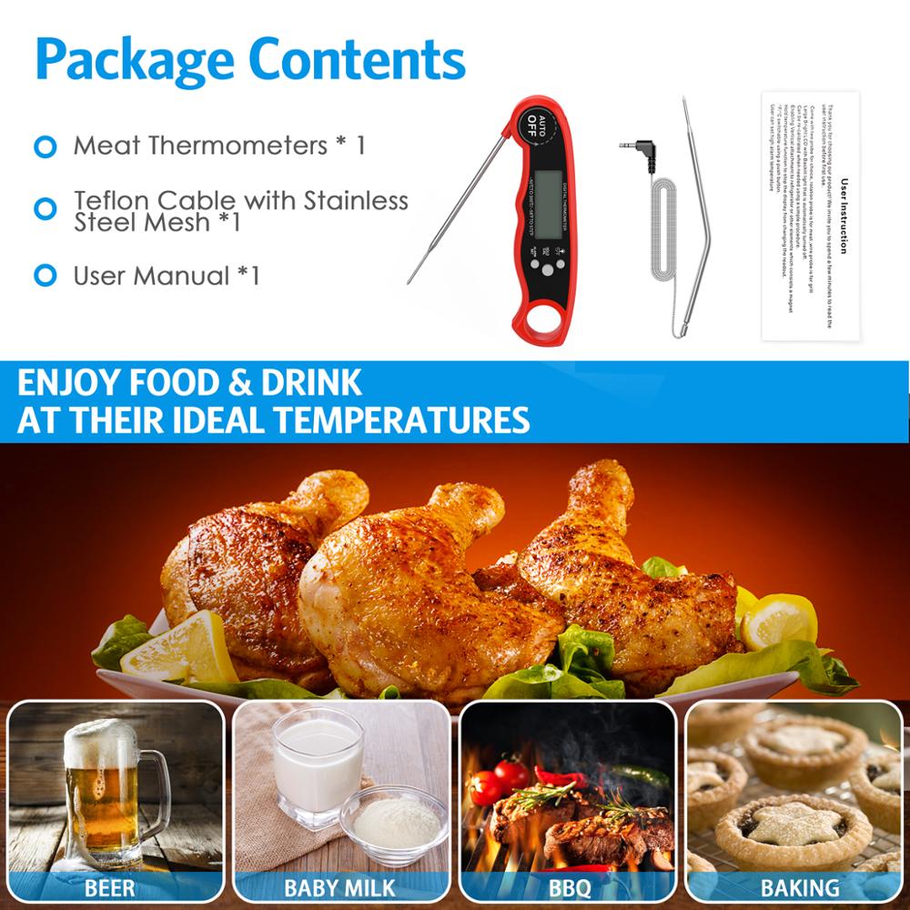 ORIA 식품 온도계 디지털 주방 바베큐 온도계 고기  - Kitchen Gadgets Electronic 리뷰 및 가격
