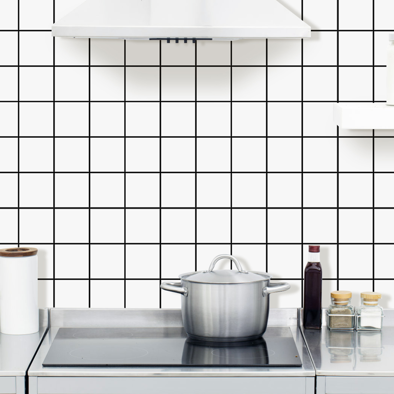 10pcs 프리미엄 스퀘어 벽 타일 스티커 1.6mm  - Kitchen Gadgets Cabinet 리뷰 및 가격