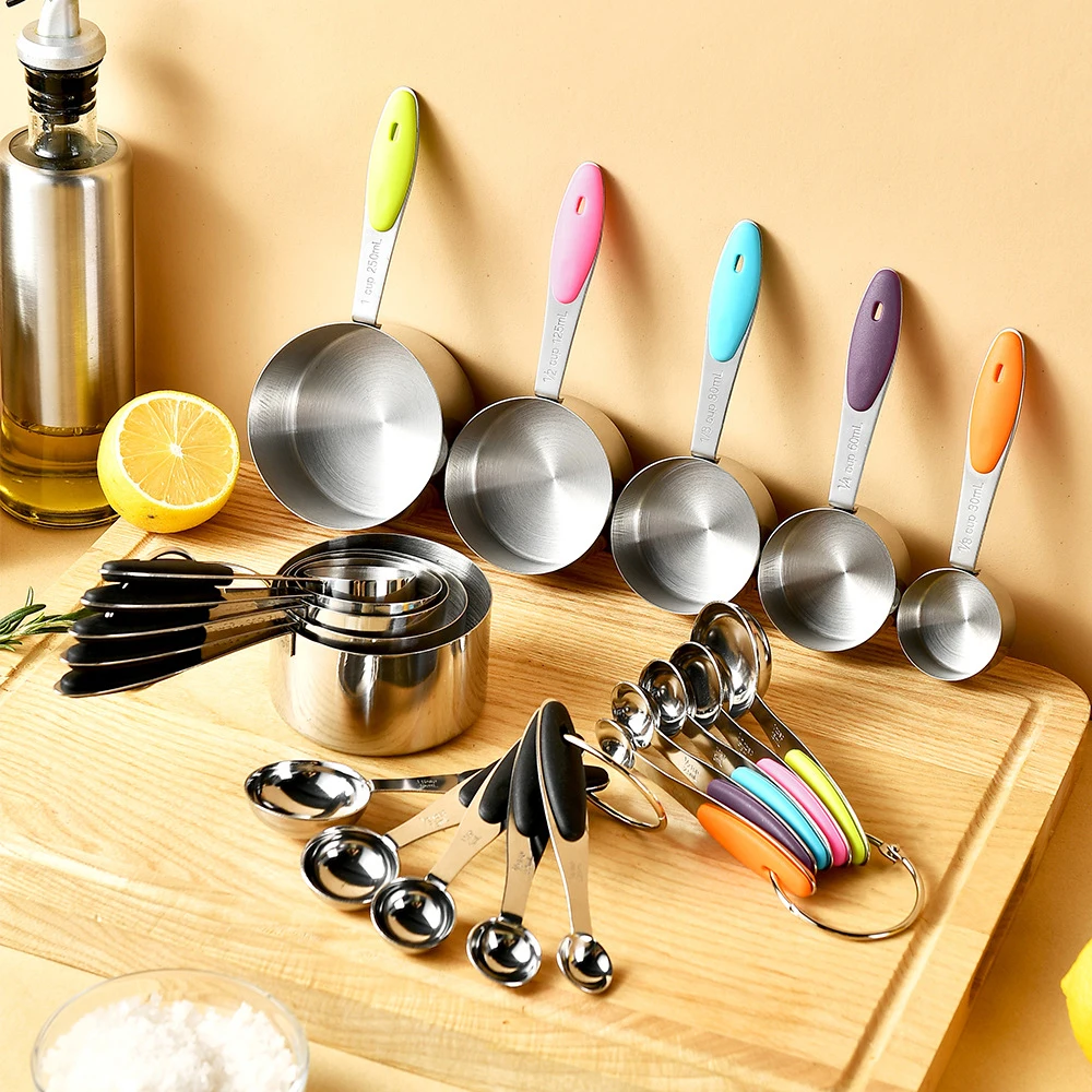 5/10Pcs 스테인레스 스틸 측정 컵과 숟가락 세트  - Kitchen Gadgets That Make Life Easier 리뷰 및 가격