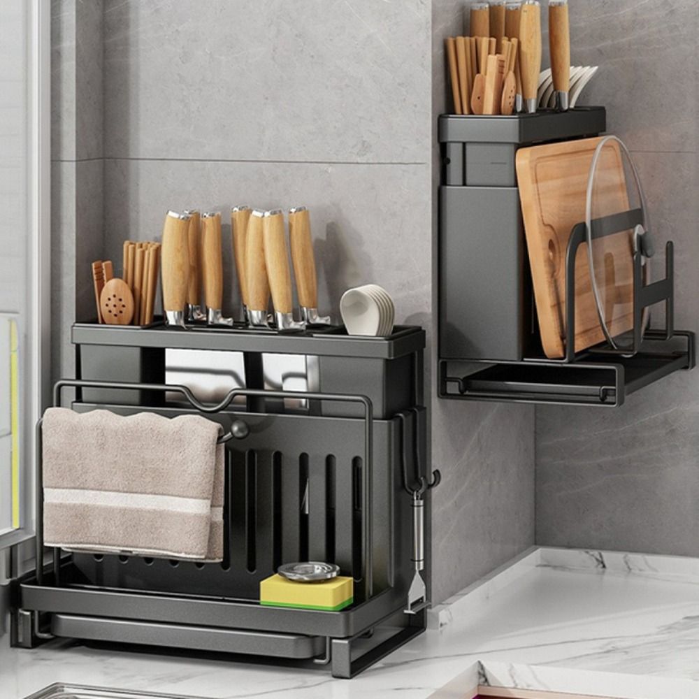 홈 가제트 대형 주방 랙 배수 트레이가있는 다기능 주방 - Kitchen Gadgets Rack Storage 리뷰 및 가격