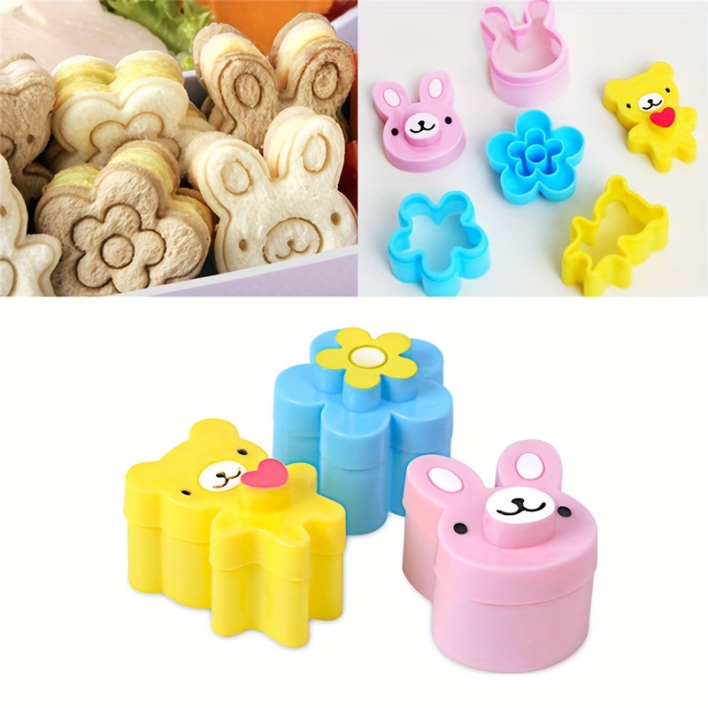 샌드위치 커터 쿠키 빵 몰드 토끼 팬더 꽃 도시락 상자 - Kitchen Gadgets And Equipment 리뷰 및 가격