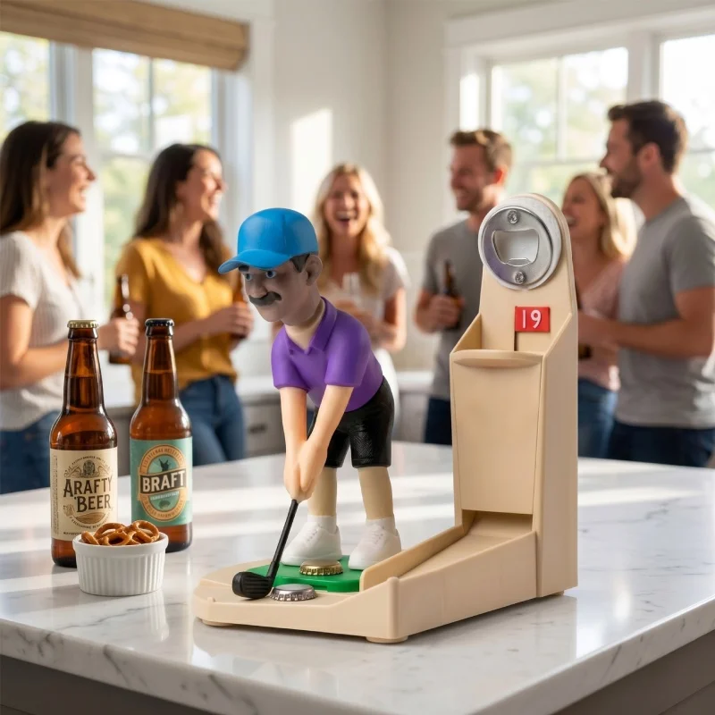 골퍼 피규어 맥주 병따개, 캡 수집 슬롯, 병뚜껑, 홈 - Kitchen Gadgets To 3D Print 리뷰 및 가격