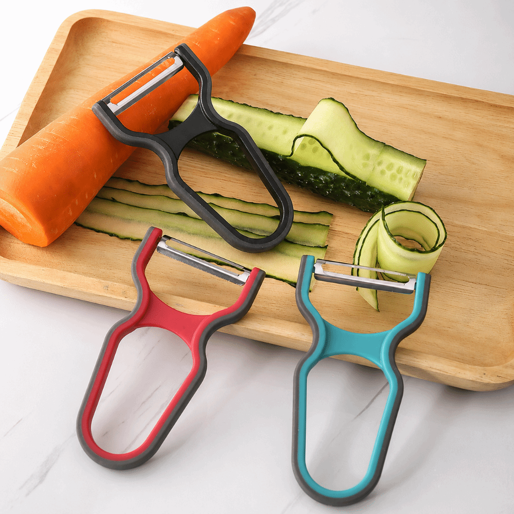 3pcs 스테인레스 스틸 야채 필러 인체 공학적 그립  - Kitchen Gadgets Peeler 리뷰 및 가격