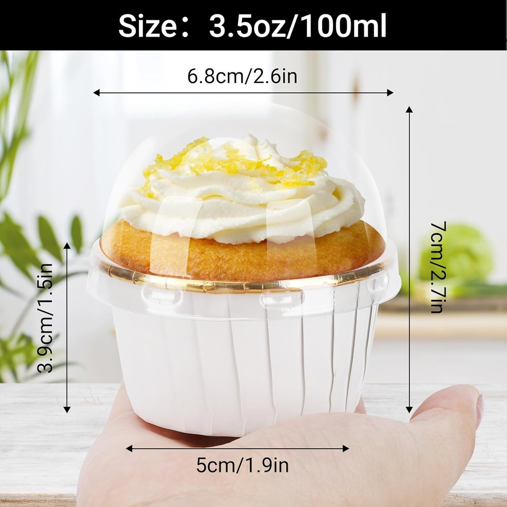 50개 머핀 컵 종이 컵케이크 래퍼 베이킹 컵 케이스  - Kitchen Gadgets In 리뷰 및 가격