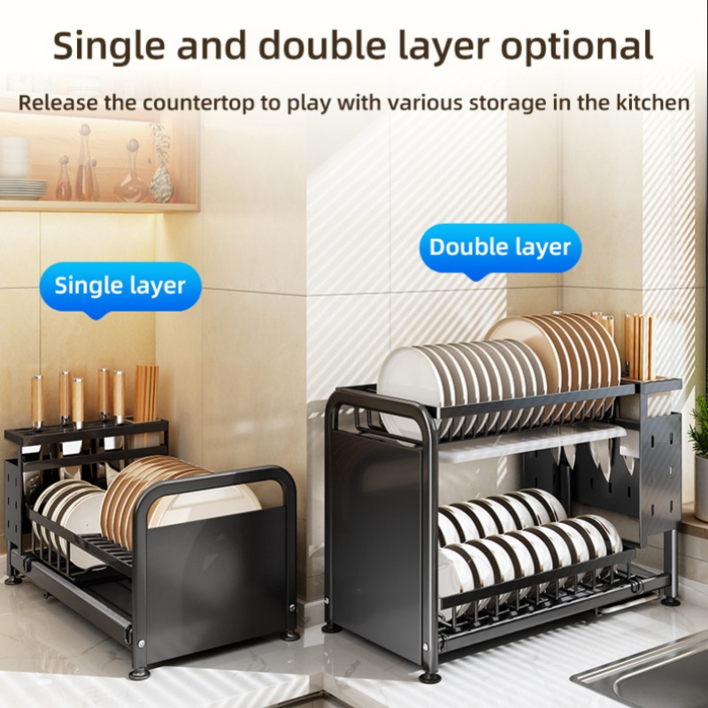 2단 식기 건조대 다용도 수납 정리함, 식기구 홀더,  - Kitchen Gadgets Rack Storage 리뷰 및 가격