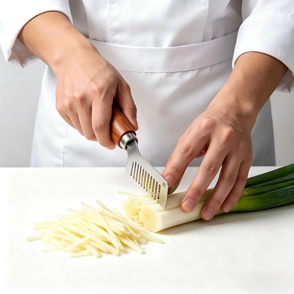 스테인리스 스틸 녹색 양파 슬라이서 나이프 나무 손잡이 - Kitchen Gadgets Green 리뷰 및 가격