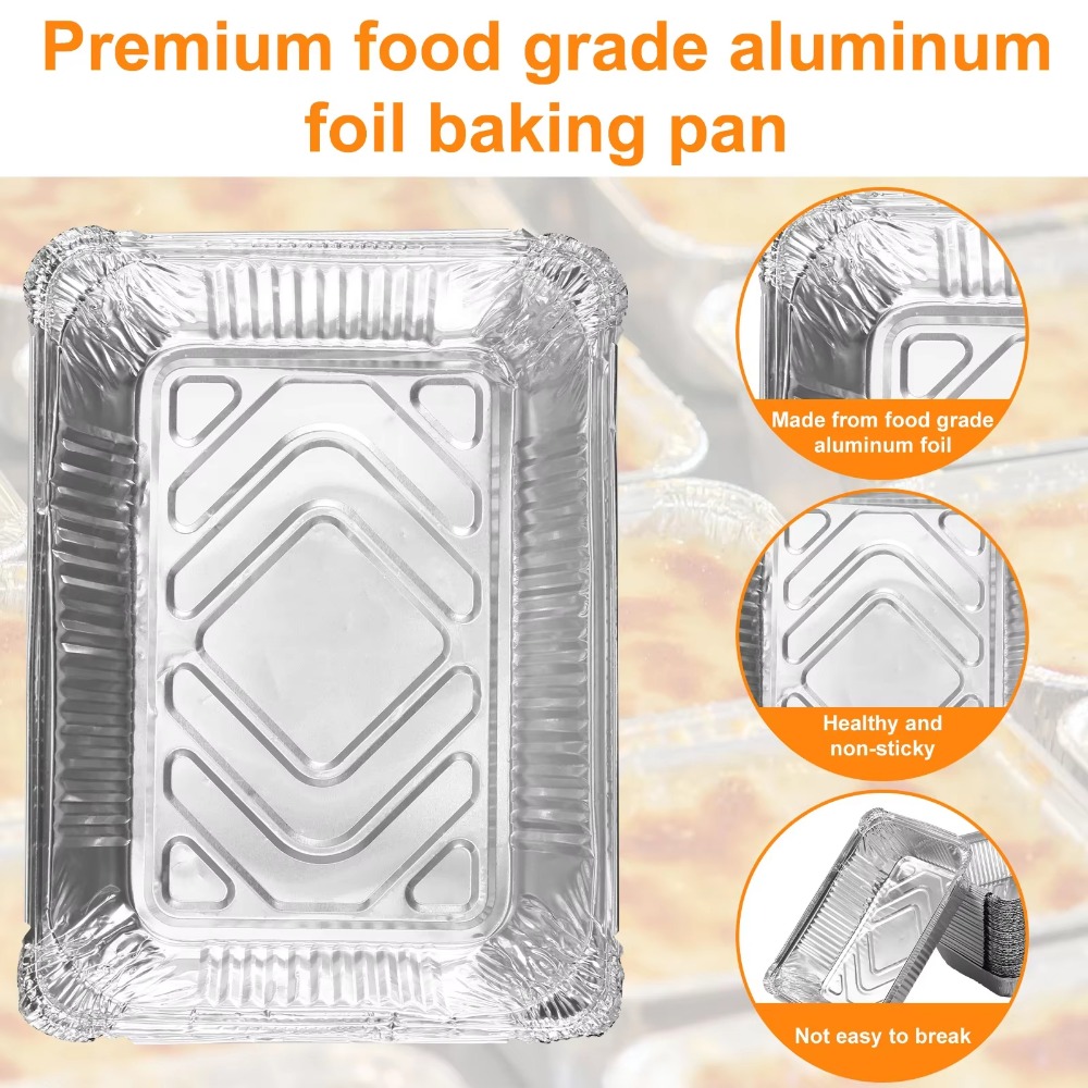 10PCS 뚜껑이있는 새로운 알루미늄 호일 트레이 사각 - Kitchen Gadgets New 리뷰 및 가격