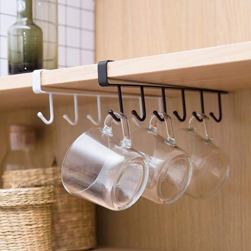 드릴 없이 설치하는 싱크대 밑 머그컵 걸이 랙 6개 후 - Kitchen Gadgets Cabinet 리뷰 및 가격