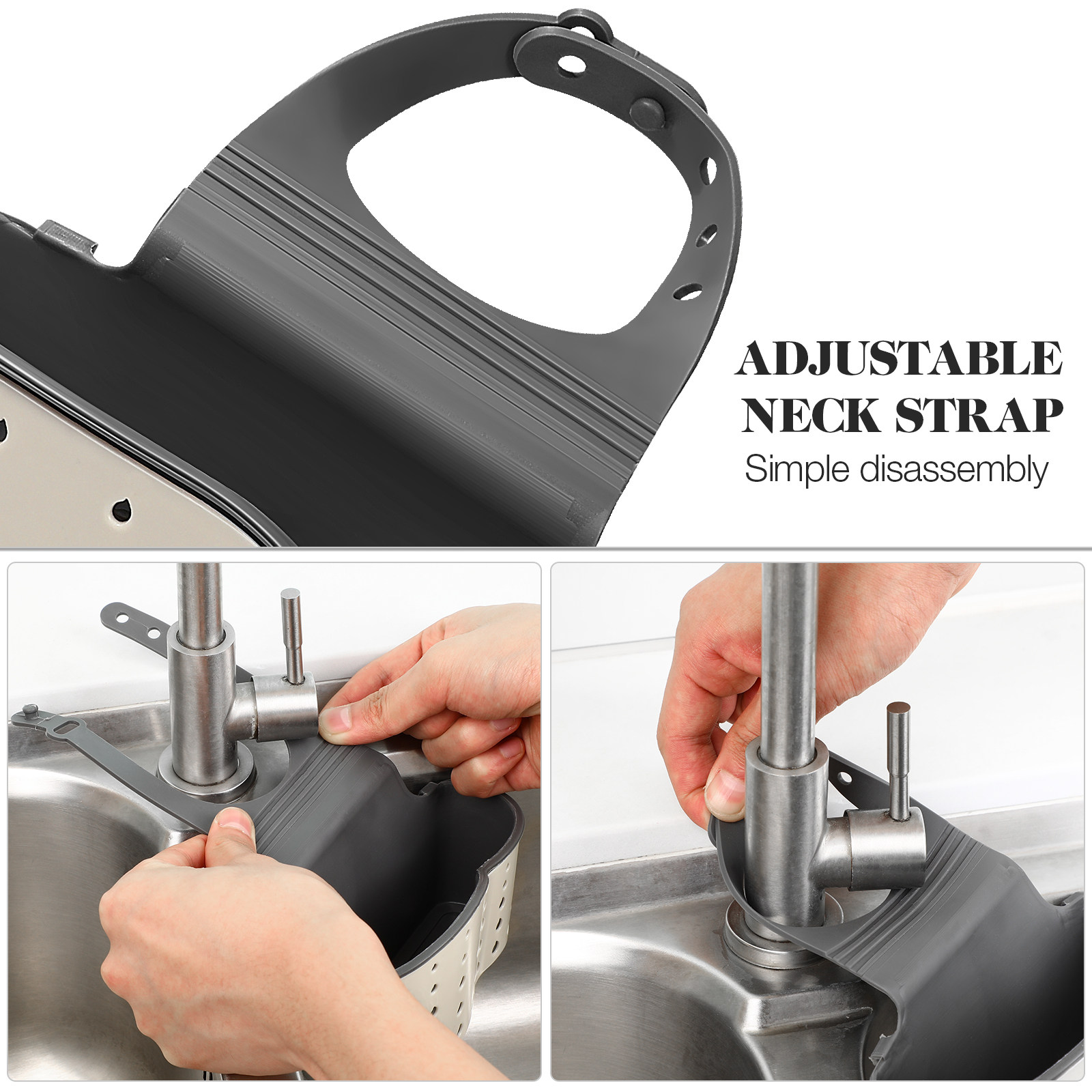 조절 가능한 주방 싱크대 바구니 걸이형 수납함 두꺼운  - Kitchen Gadgets Rack Storage 리뷰 및 가격