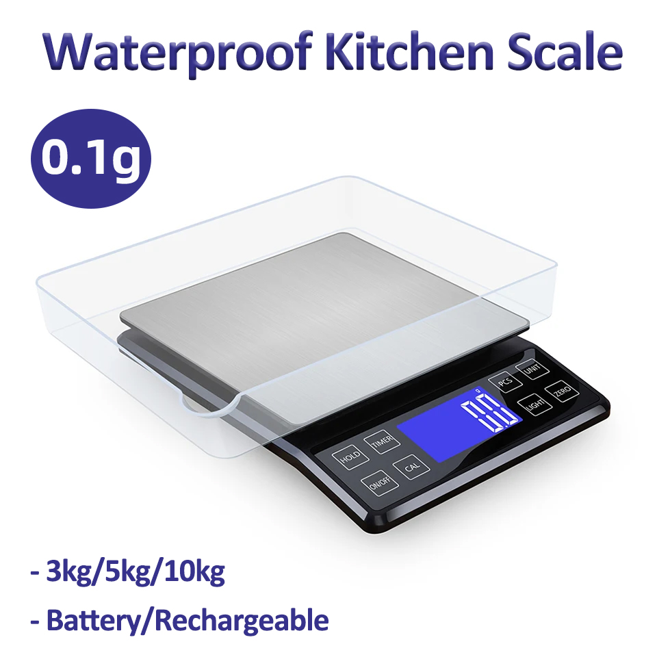 디지털 주방 체중계 고정밀 가정용 방수 스테인리스 스틸 - Kitchen Gadgets Electronic 리뷰 및 가격