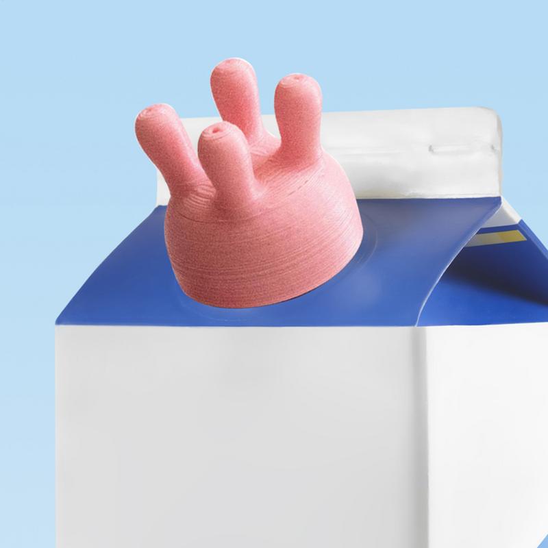 우유 병 뚜껑, 우유 전환기, 만화 재사용 가능한 주스 - Kitchen Gadgets To 3D Print 리뷰 및 가격
