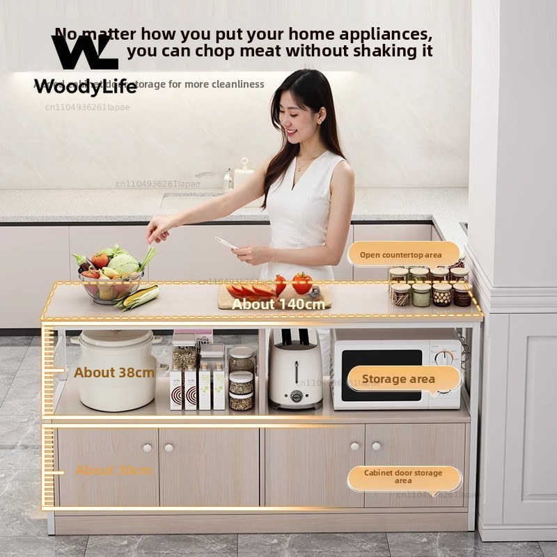 주방 선반 바닥에서 천장까지 이어지는 전자레인지 수납장 - Kitchen Gadgets Cabinet 리뷰 및 가격