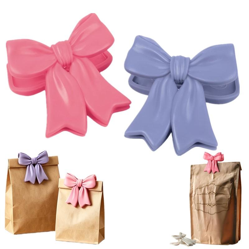 새로운 다채로운 리본 모양 밀봉 클립, 플라스틱 봉투용 - Kitchen Gadgets New 리뷰 및 가격