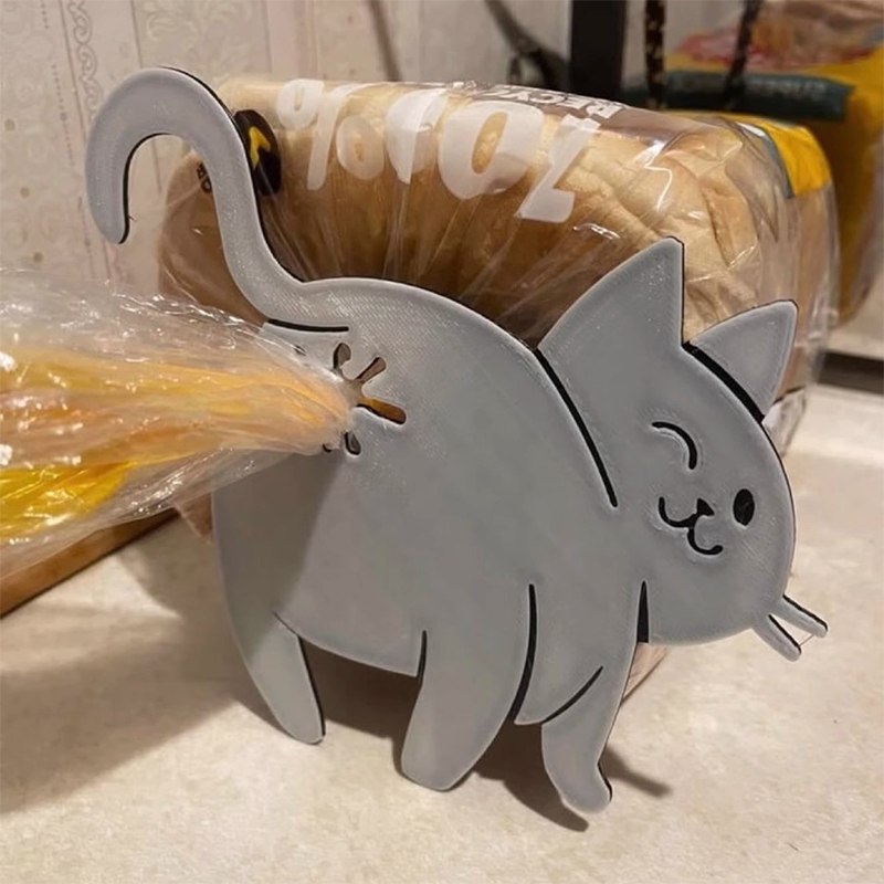 2개 재미있는 고양이 엉덩이 모양 가방 클립, 칩 및  - Kitchen Gadgets To 3D Print 리뷰 및 가격