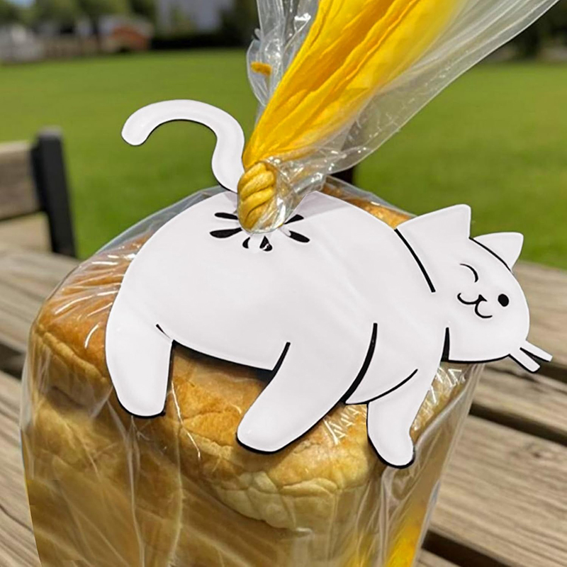 재미있는 고양이 엉덩이 빵 클립 3D 프린팅 가방 클립 - Kitchen Gadgets To 3D Print 리뷰 및 가격