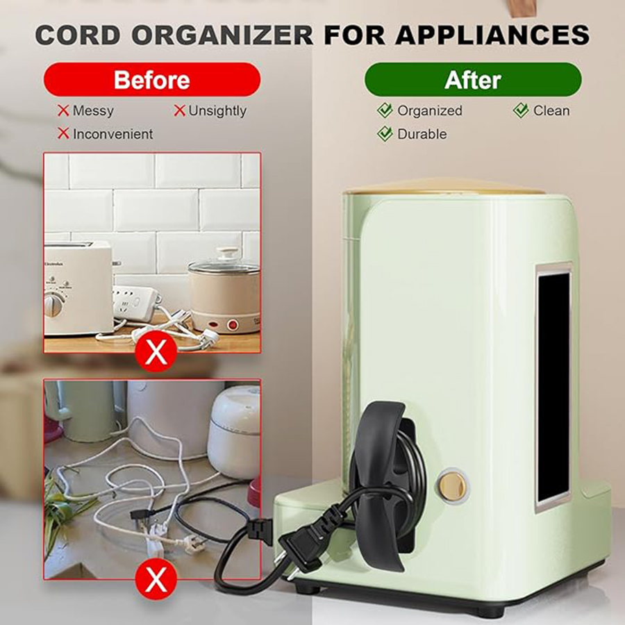주방 가전 코드 오거나이저 접착 케이블 랩, 전원 코드 - Kitchen Gadgets Rack Storage 리뷰 및 가격