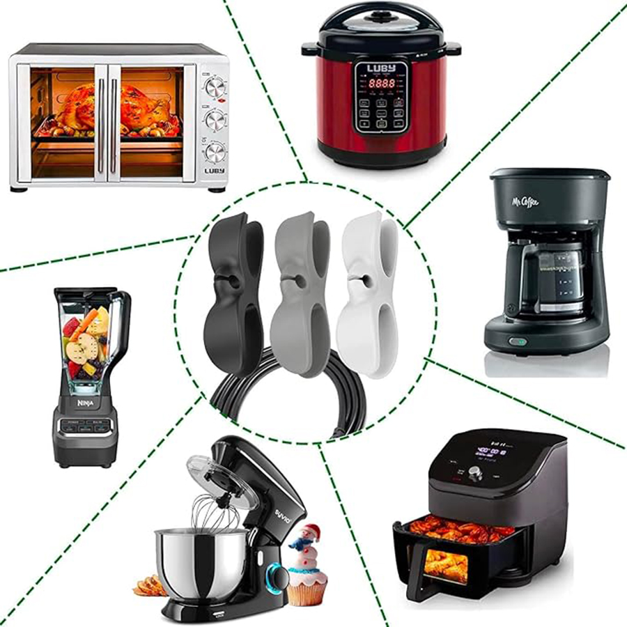 주방 가전 코드 오거나이저 접착 케이블 랩, 전원 코드 - Kitchen Gadgets Rack Storage 리뷰 및 가격