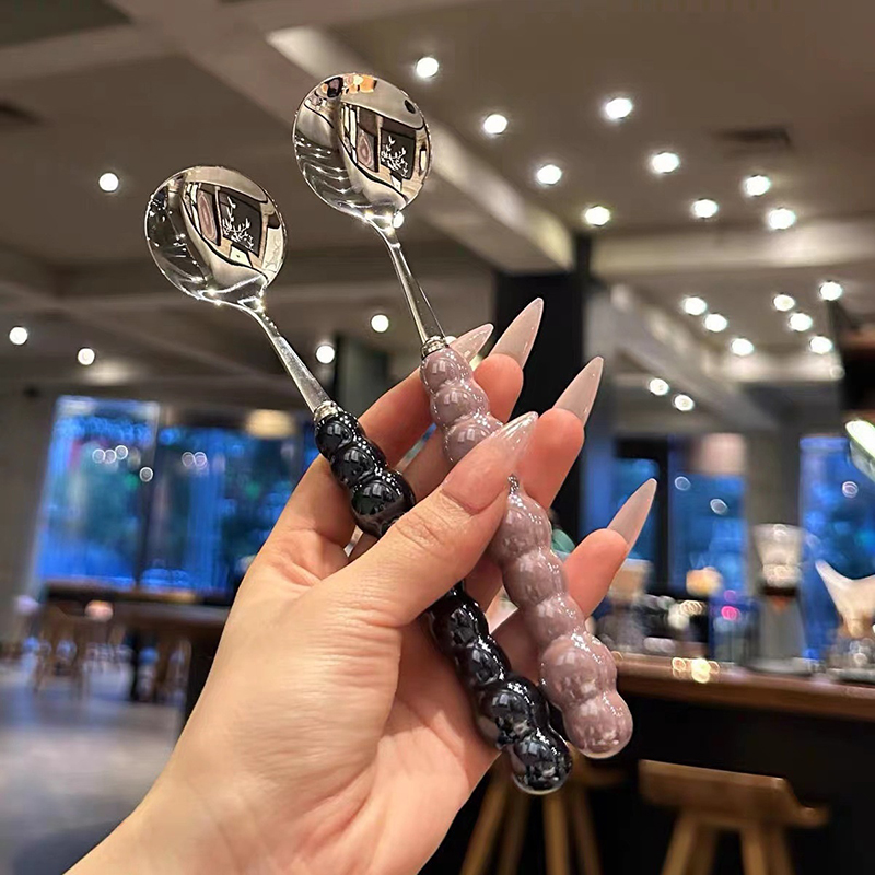 진주 손잡이 숟가락 스테인리스 스틸 교반 숟가락, 아이 - Kitchen Gadgets That Make Life Easier 리뷰 및 가격