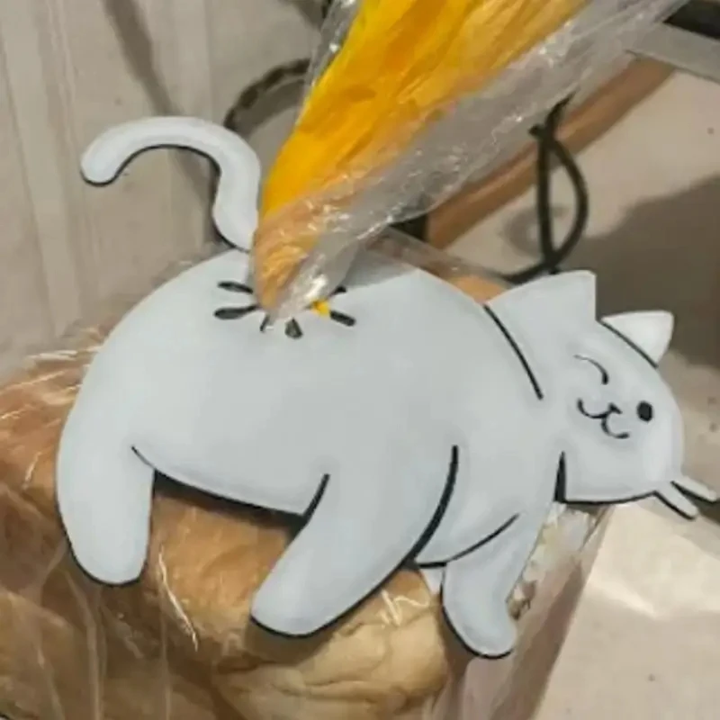 창의적인 3D 프린팅 고양이 엉덩이 모양 빵 가방 클립 - Kitchen Gadgets To 3D Print 리뷰 및 가격