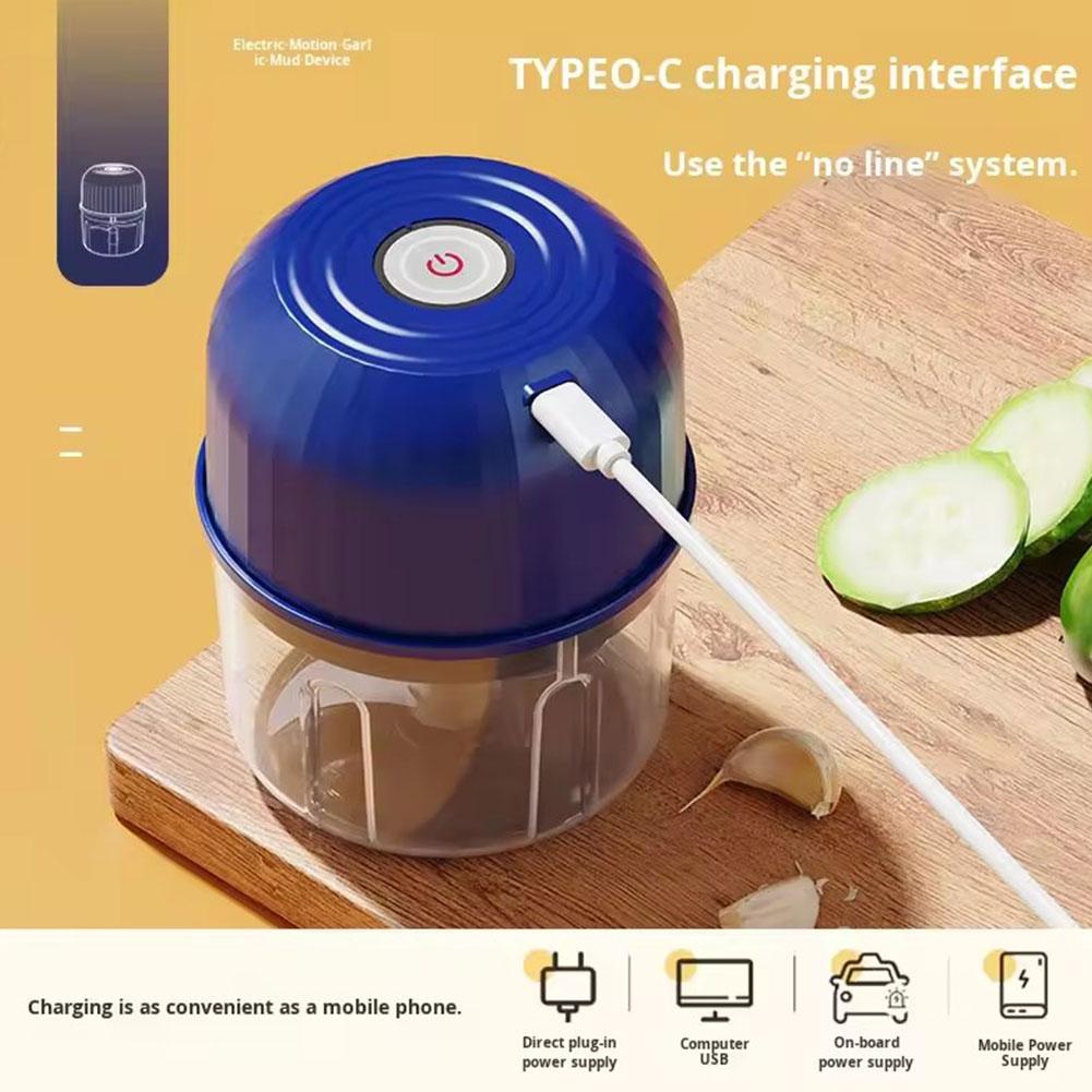 미니 전기 마늘 다지기 휴대용 USB 충전 푸드 프로세 - Kitchen Gadgets Electronic 리뷰 및 가격