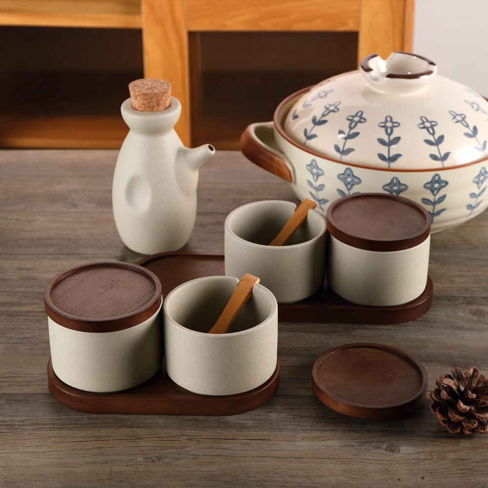 주방용품 일본식 세라믹 양념통 뚜껑 포함 스푼 트레이  - Kitchen Gadgets Vintage 리뷰 및 가격