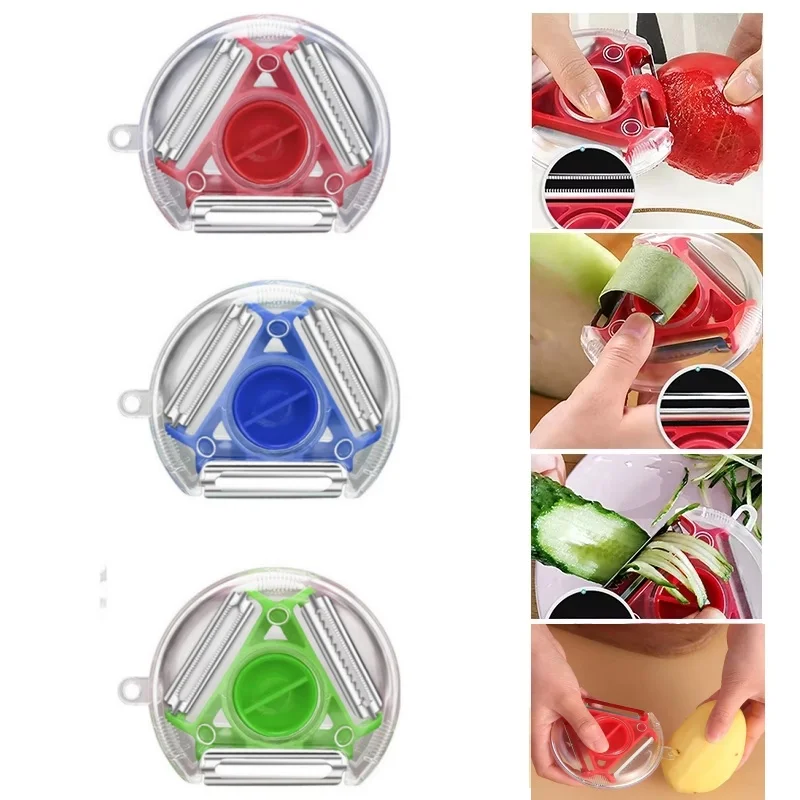1PC 트리오 필러 세트 야채 필러 슬라이서 슈레더 다 - Kitchen Gadgets Peeler 리뷰 및 가격