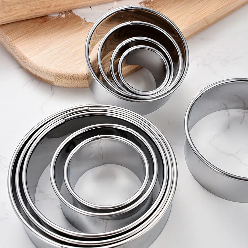 5PCS 라운드 스테인레스 스틸 비스킷 금형 만두 피부 - Kitchen Gadgets And Equipment 리뷰 및 가격