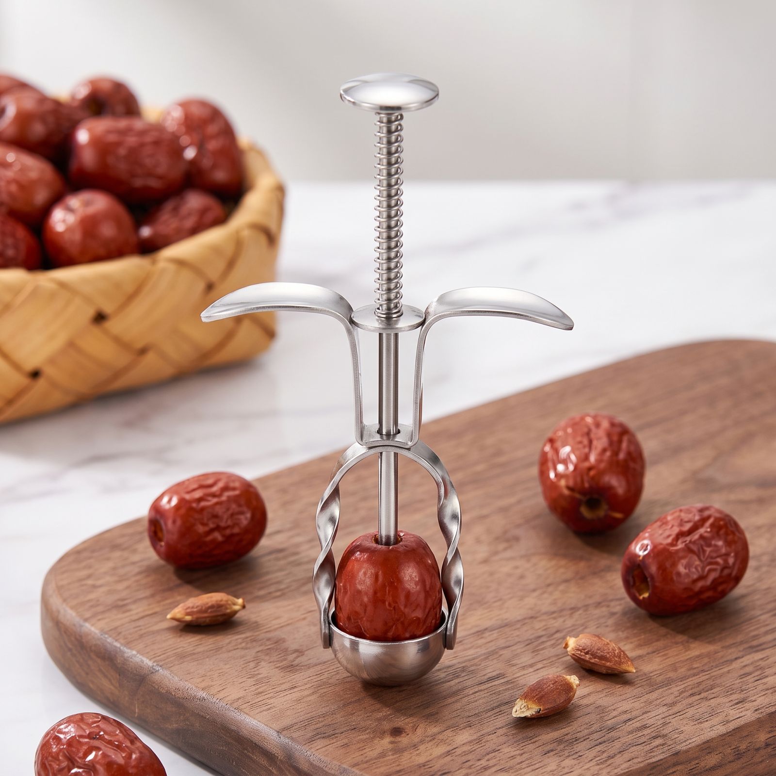 스테인리스 스틸 대추 씨 제거 도구 베이킹, 요리 및  - Kitchen Gadgets In 리뷰 및 가격
