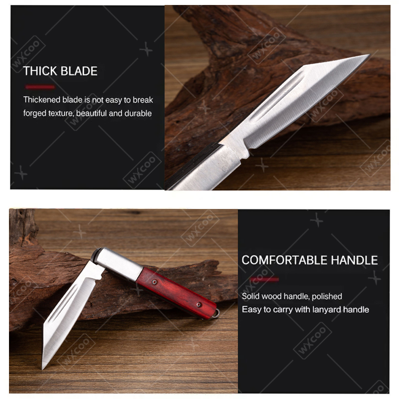 스테인리스 스틸 포켓 나이프 로즈우드 핸들 과일 나이프 - Kitchen Gadgets That Make Life Easier 리뷰 및 가격