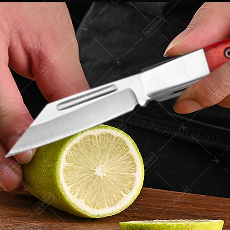 스테인리스 스틸 포켓 나이프 로즈우드 핸들 과일 나이프 - Kitchen Gadgets That Make Life Easier 리뷰 및 가격