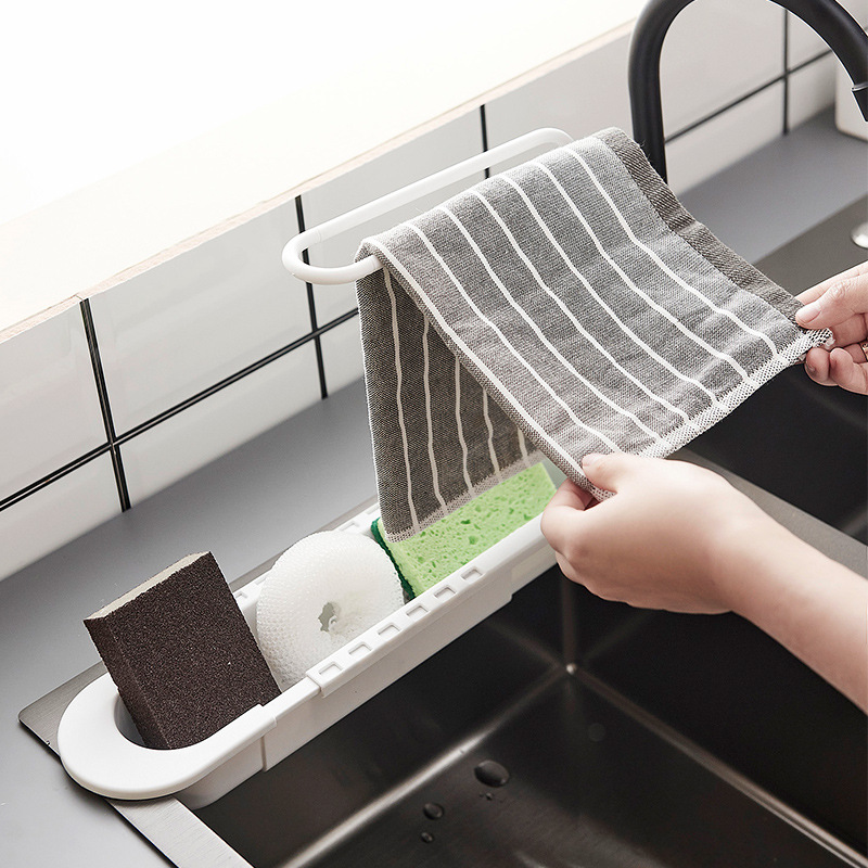 텔레스코픽 선반 배수대 싱크대 정리대 비누 스펀지 수건 - Kitchen Gadgets Rack Storage 리뷰 및 가격