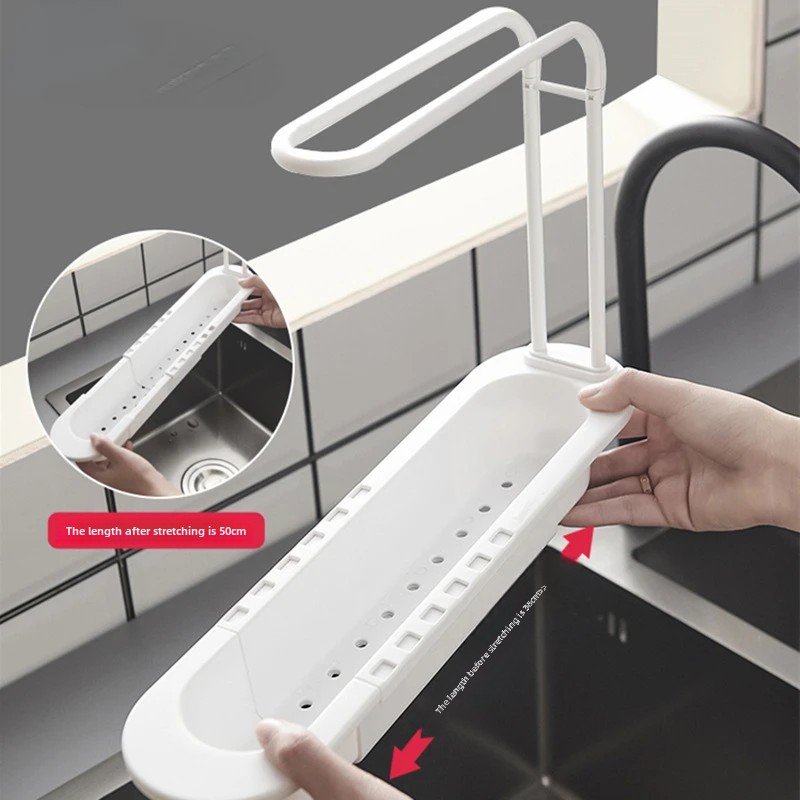 텔레스코픽 선반 배수대 싱크대 정리대 비누 스펀지 수건 - Kitchen Gadgets Rack Storage 리뷰 및 가격