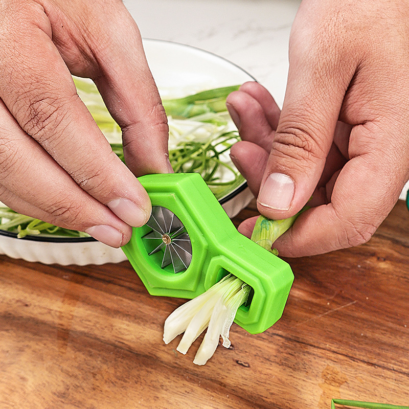 1PC 녹색 양파 슬라이서, 양파 와이어 드로잉, 주방 - Kitchen Gadgets Green 리뷰 및 가격