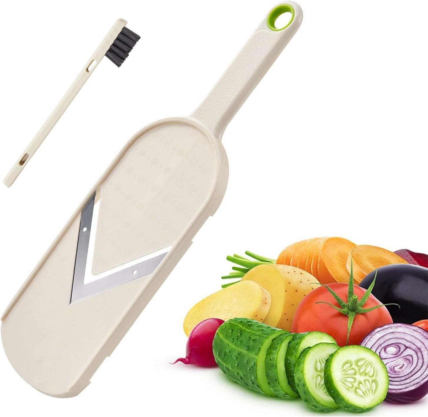 손에 쥐는 형태의 녹색 양배추 및 상추용 슬라이서, 안 - Kitchen Gadgets Green 리뷰 및 가격