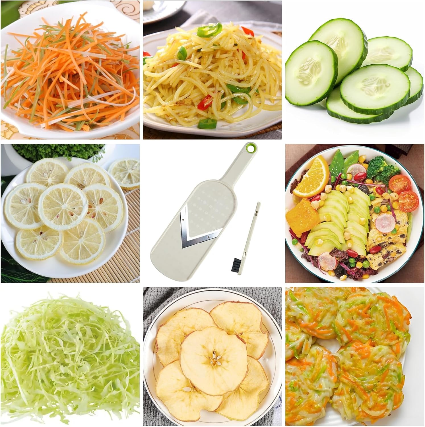 손에 쥐는 형태의 녹색 양배추 및 상추용 슬라이서, 안 - Kitchen Gadgets Green 리뷰 및 가격