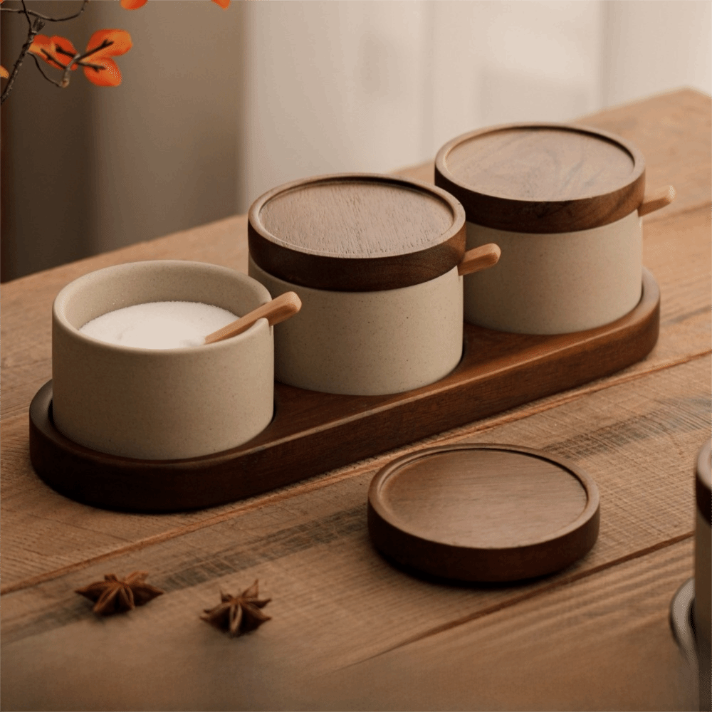 주방용품 일본식 세라믹 양념통 뚜껑 포함 스푼 트레이  - Kitchen Gadgets Vintage 리뷰 및 가격